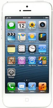 Смартфон Apple iPhone 5 64Gb White & Silver - Азнакаево